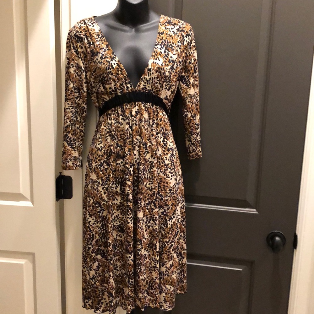 Animal print polyester dress size S
